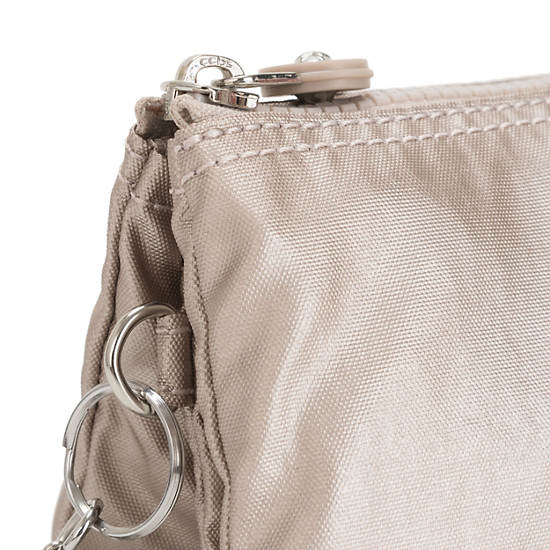 Sacs Kipling Creativity Large Metallic Pouch Rose | FR 1131AH